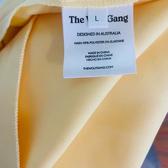 Yellow Lightweight Tailored Trousers - Picture 7 of 9